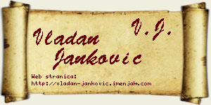 Vladan Janković vizit kartica